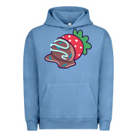 Pigment Pebble Blue chocolate covered strawberry Urban Hoodie - linhVisuals