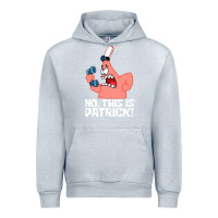 Heather Grey no this is patrick Urban Hoodie - linhVisuals