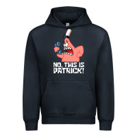 Navy no this is patrick Urban Hoodie - linhVisuals
