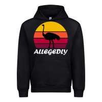 Retro Vintage Allegedly Ostrich Urban Hoodie | Teevron
