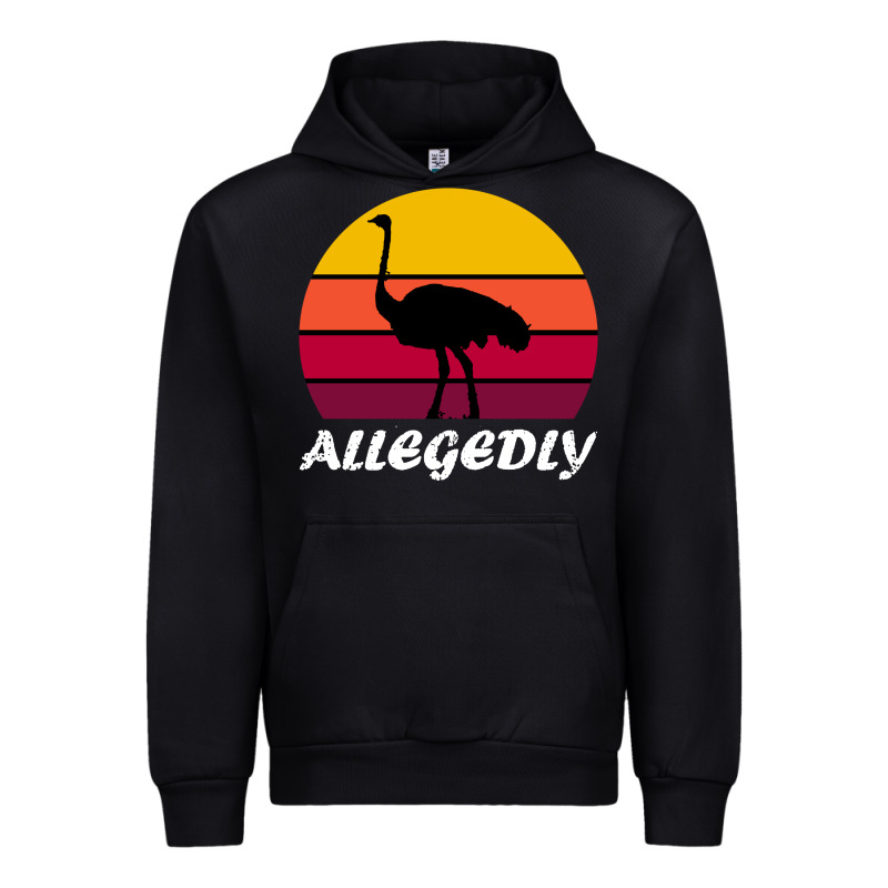 Retro Vintage Allegedly Ostrich Urban Hoodie by linhVisuals | Teevron
