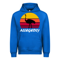 Cobalt retro vintage allegedly ostrich Urban Hoodie - linhVisuals