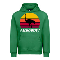 Emerald retro vintage allegedly ostrich Urban Hoodie - linhVisuals