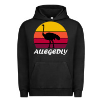 Pigment Black retro vintage allegedly ostrich Urban Hoodie - linhVisuals
