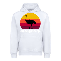 White retro vintage allegedly ostrich Urban Hoodie - linhVisuals