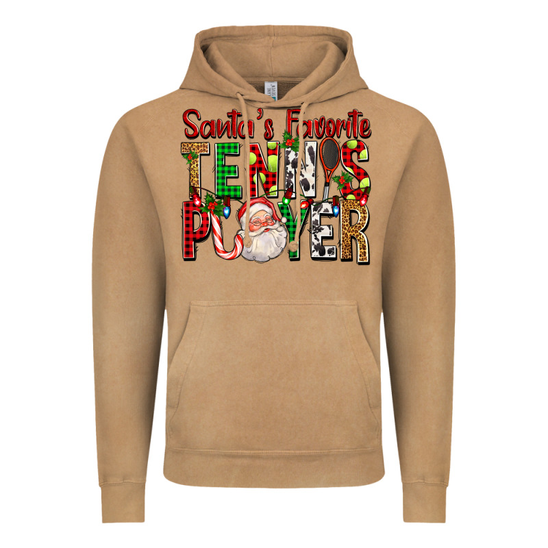 Santa's Favorite Tennis Player For Christmas Vintage Hoodie by FaDigitalArtStudio | Teevron