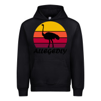Black retro vintage allegedly ostrich Urban Hoodie - linhVisuals