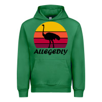 Emerald retro vintage allegedly ostrich Urban Hoodie - linhVisuals
