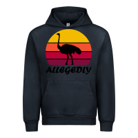 Navy retro vintage allegedly ostrich Urban Hoodie - linhVisuals