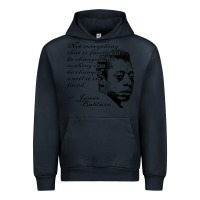 Navy james baldwin Urban Hoodie - linhVisuals