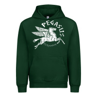 Forest Green ivory pegasus Urban Hoodie - linhVisuals