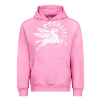 Fuchsia Pink ivory pegasus Urban Hoodie - linhVisuals