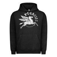 Pigment Black ivory pegasus Urban Hoodie - linhVisuals