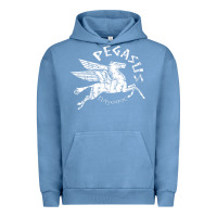 Pigment Pebble Blue ivory pegasus Urban Hoodie - linhVisuals