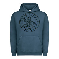Pigment Midnight Navy knights templar sigil Urban Hoodie - linhVisuals