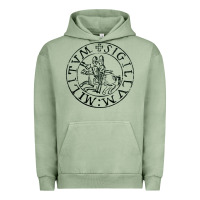 Pigment Oil Green knights templar sigil Urban Hoodie - linhVisuals