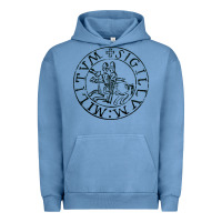 Pigment Pebble Blue knights templar sigil Urban Hoodie - linhVisuals