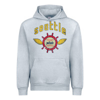 Heather Grey seattle pilots baseball vintage Urban Hoodie - linhVisuals