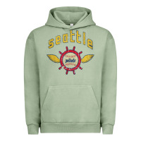 Pigment Oil Green seattle pilots baseball vintage Urban Hoodie - linhVisuals