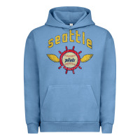 Pigment Pebble Blue seattle pilots baseball vintage Urban Hoodie - linhVisuals