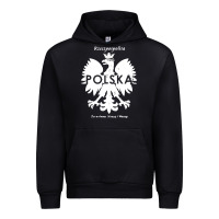 Black poland rzeczpospolita polska polish eagle symbol Urban Hoodie - linhVisuals