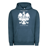 Pigment Midnight Navy poland rzeczpospolita polska polish eagle symbol Urban Hoodie - linhVisuals