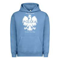 Pigment Pebble Blue poland rzeczpospolita polska polish eagle symbol Urban Hoodie - linhVisuals