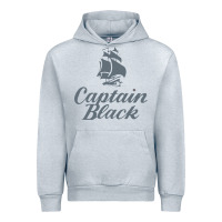 Heather Grey Captain Black Cigar Urban Hoodie - linhVisuals