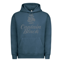 Pigment Midnight Navy Captain Black Cigar Urban Hoodie - linhVisuals