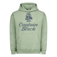 Pigment Oil Green Captain Black Cigar Urban Hoodie - linhVisuals