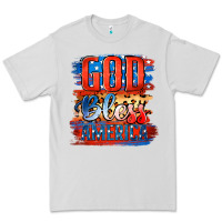 Dove Grey God Bless America Premium Tee - Jasminsmagicworld