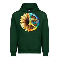 Foreset Green Hippie Soul with Sunflower and Leopard Background Urban Hoodie - JahusDesignShop
