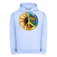 Pigment Grape Ice Hippie Soul with Sunflower and Leopard Background Urban Hoodie - JahusDesignShop