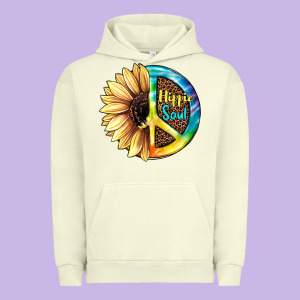 Hippie Soul With Sunflower And Leopard Background Urban Hoodie Designed By Jahusdesignshop