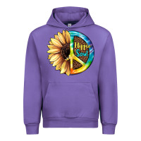 Tulip Hippie Soul with Sunflower and Leopard Background Urban Hoodie - JahusDesignShop