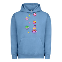 Pigment Pebble Blue cupcakes! Urban Hoodie - linhVisuals