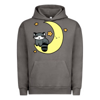 Pigment Tornado crescent moon raccoon Urban Hoodie - linhVisuals