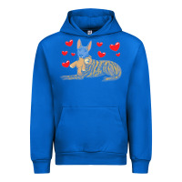 Cobalt dutch shepherd dog t  shirt dutch shepherd dog with stuffed animal and Urban Hoodie - linhVisuals