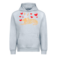 Heather Grey dutch shepherd dog t  shirt dutch shepherd dog with stuffed animal and Urban Hoodie - linhVisuals