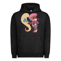 Pigment Black cute guitarist dixie kong Urban Hoodie - linhVisuals