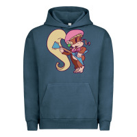 Pigment Midnight Navy cute guitarist dixie kong Urban Hoodie - linhVisuals