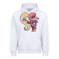 White cute guitarist dixie kong Urban Hoodie - linhVisuals