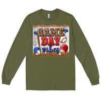 Army Green game day vibes tumbler Long Sleeve Tee - BundleAndBundleShop