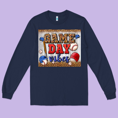 Game Day Vibes Tumbler Long Sleeve Tee Designed By Bundleandbundleshop