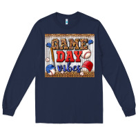 Navy game day vibes tumbler Long Sleeve Tee - BundleAndBundleShop