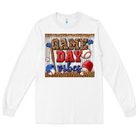 White game day vibes tumbler Long Sleeve Tee - BundleAndBundleShop