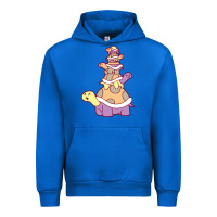 Cobalt cute turtle stack Urban Hoodie - linhVisuals
