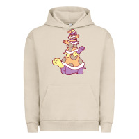 Pigment French Oak cute turtle stack Urban Hoodie - linhVisuals