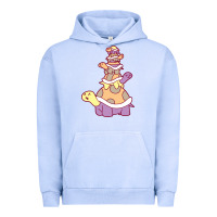 Pigment Grape Ice cute turtle stack Urban Hoodie - linhVisuals