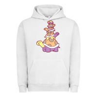 Pigment Lunar Rock cute turtle stack Urban Hoodie - linhVisuals